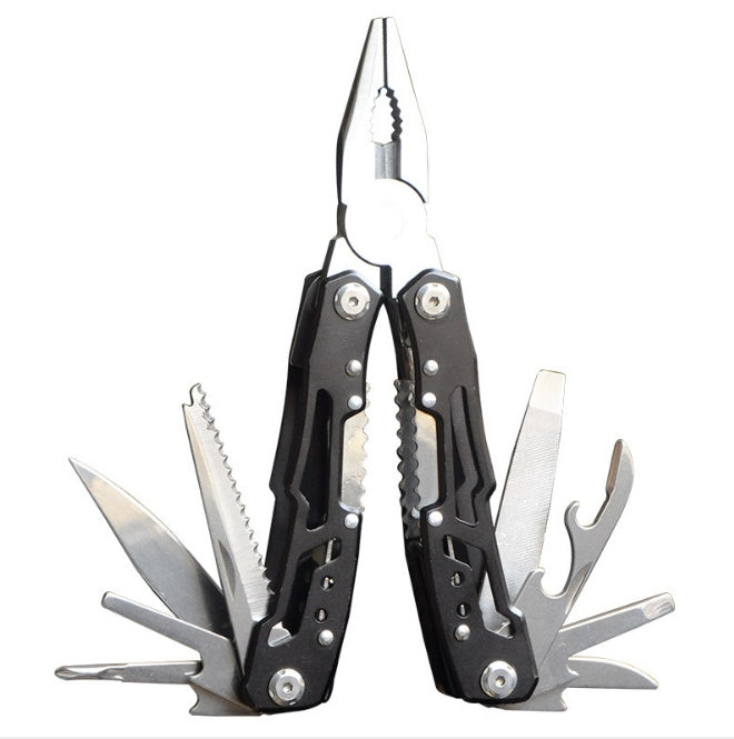 Edelstahl-Multitool mit Taschenzange, Säge & Klappzange