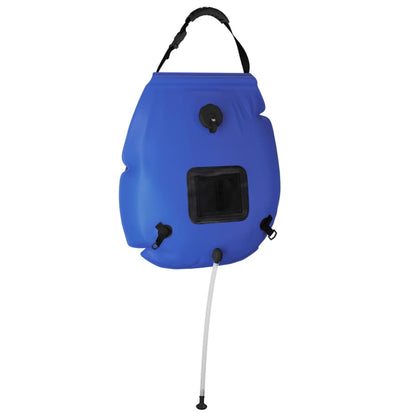 20-Liter Camping-Solardusche mit Schlauch & Duschkopf, blau