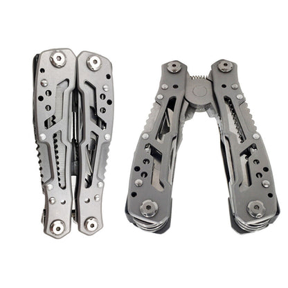 Edelstahl-Multitool mit Taschenzange, Säge & Klappzange