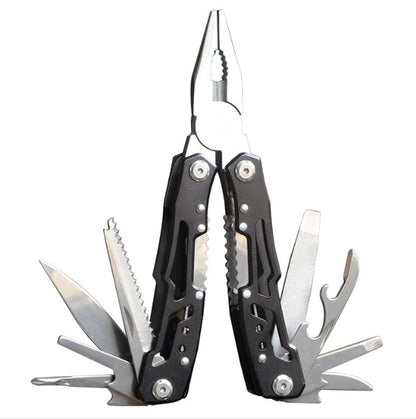 Edelstahl-Multitool mit Taschenzange, Säge & Klappzange