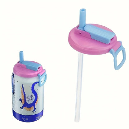Reusable Soft Drink Can Lid. Soda Drink Can Lid Can Be Used for Beverages, Juices, and Soft Drinks, and Comes with a Straw