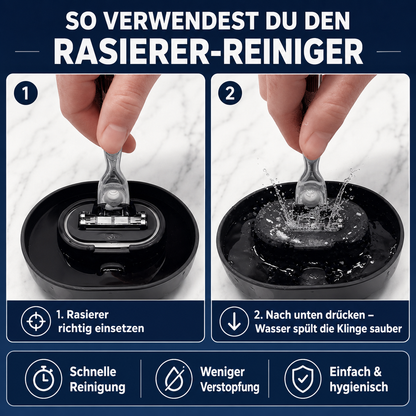 Manueller Rasierer-Reiniger ohne Strom