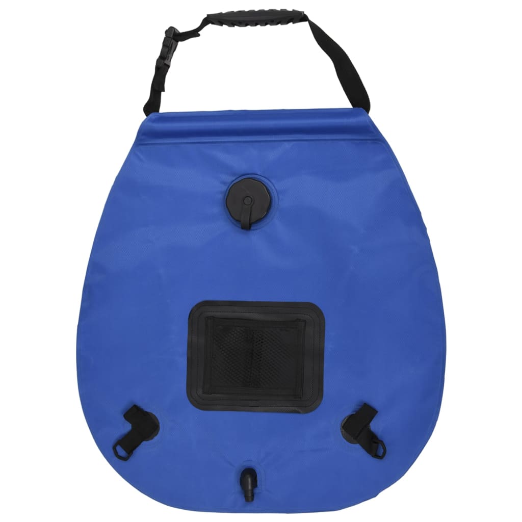 20-Liter Camping-Solardusche mit Schlauch & Duschkopf, blau