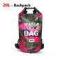 30L Waterproof Swimming Bag Dry Sack Camouflage Colors Fishing Boating Kayaking Storage Drifting Rafting Bag 2L 5L 10L 15L XAZ9