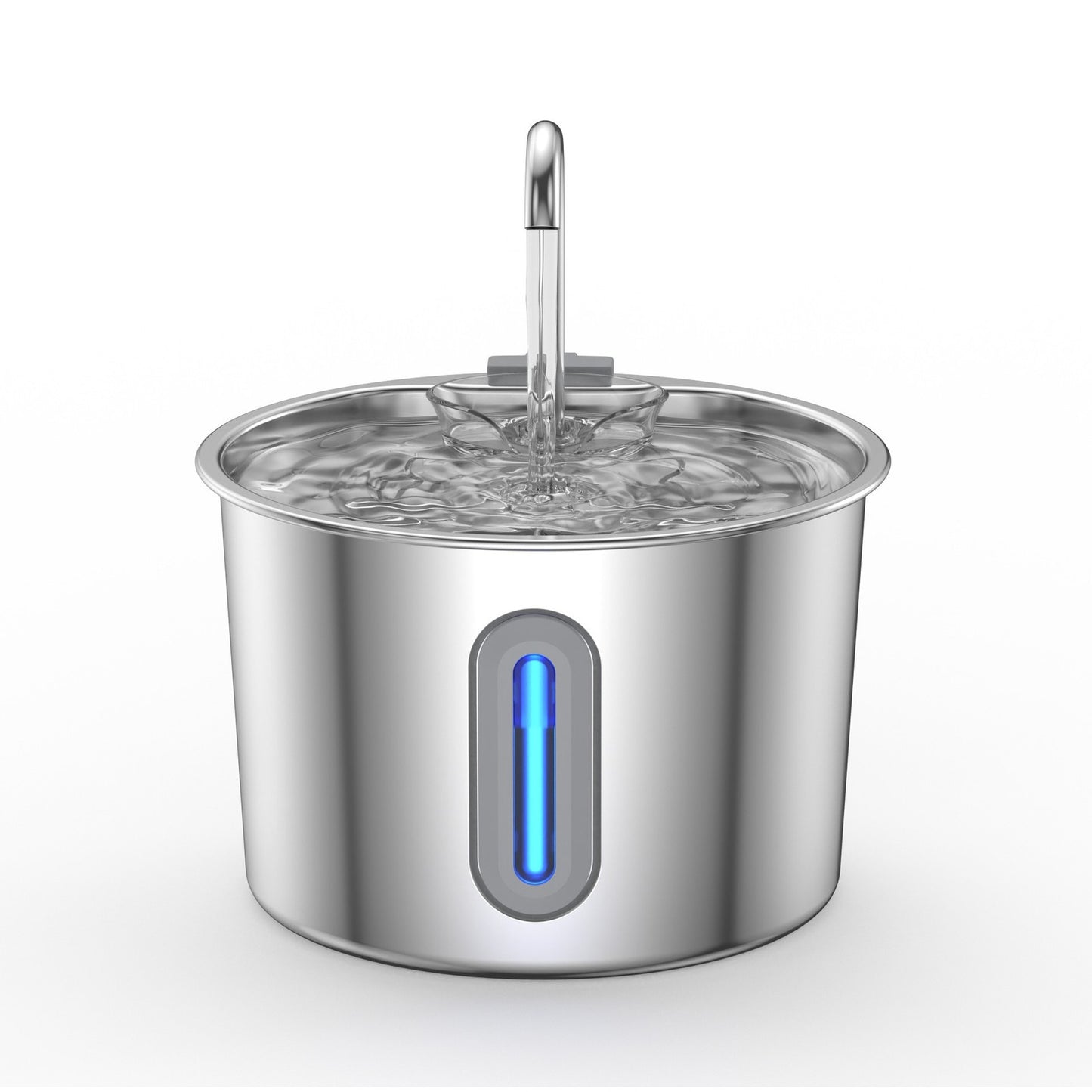 2,2 L Edelstahl-Katzenbrunnen – ultraleiser Trinkbrunnen mit USB-Pumpe & Filtersystem für Katzen und kleine Hunde