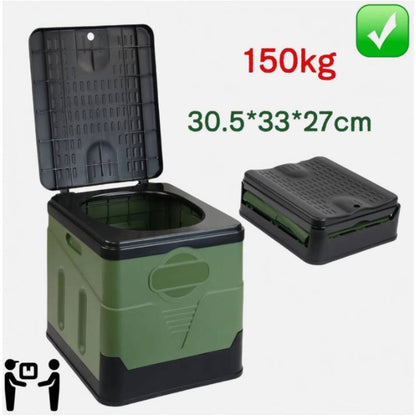 20-Liter faltbare Campingtoilette für Camping, Reise & Wohnmobil