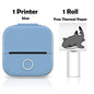 Thermal Paper for T02/M02X Portable Printer Self-Adheisve Labels Sticky Fit DIY Photo Texts Study Notes 53Mm Printing