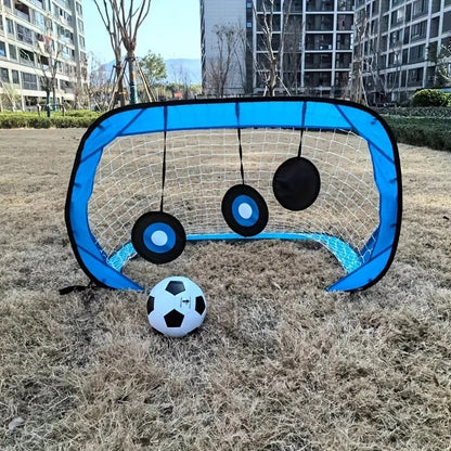4-in-1 Pop-up-Fußballtor für Kinder mit Tragetasche