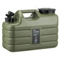 11-Liter Camping-Wasserbehälter aus lebensmittelechtem PE, militärgrün