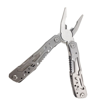 Edelstahl-Multitool mit Taschenzange, Säge & Klappzange