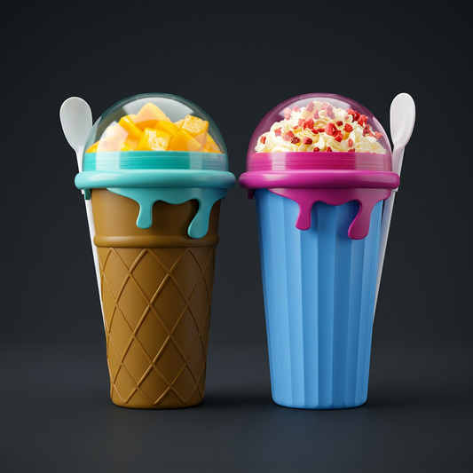 Slushy Cup 500 ml wiederverwendbar für gefrorene Sommergetränke