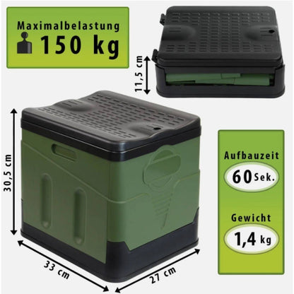 20-Liter faltbare Campingtoilette für Camping, Reise & Wohnmobil