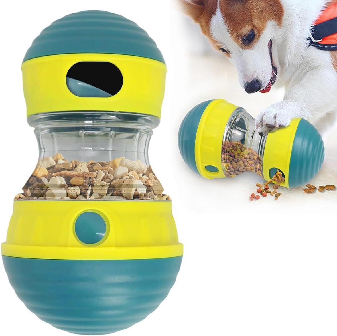 Intelligenzspielzeug Für Hunde, Hundespielzeug Intelligenz, Slow Food Snackball Hund Zur, Futterball Für Hunde, Unterhaltsames Interaktives Hundespielzeug Zur Futterausgabe