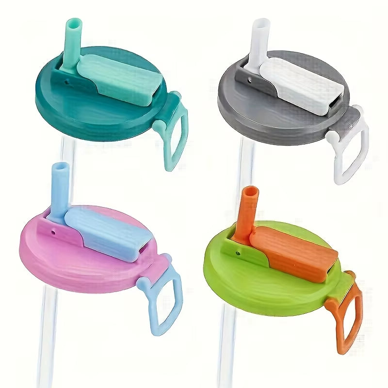 Reusable Soft Drink Can Lid. Soda Drink Can Lid Can Be Used for Beverages, Juices, and Soft Drinks, and Comes with a Straw
