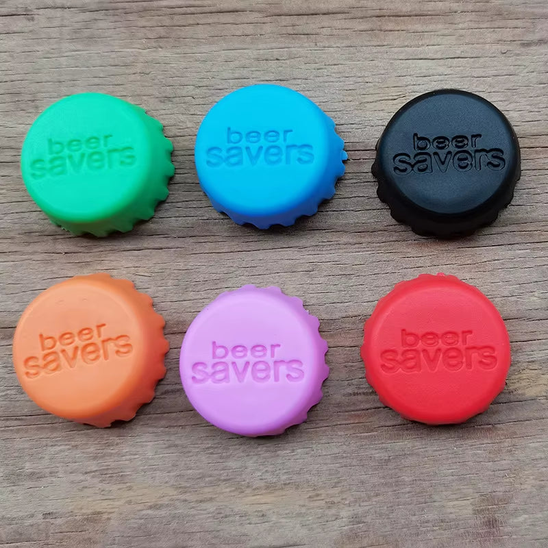 Reusable Silica Gel Bottle Cap Sealed Beer Cap Vinegar Soy Sauce Bottle Soda Cola Cap Wine Protective Stopper