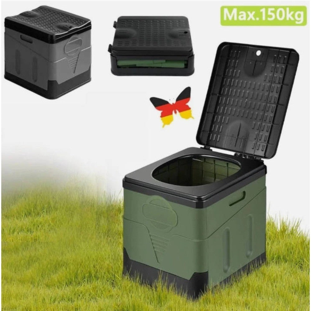 20-Liter faltbare Campingtoilette für Camping, Reise & Wohnmobil
