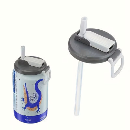 Reusable Soft Drink Can Lid. Soda Drink Can Lid Can Be Used for Beverages, Juices, and Soft Drinks, and Comes with a Straw