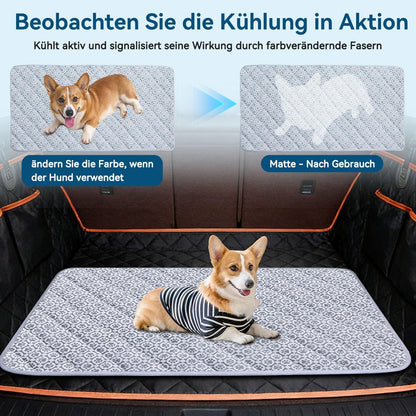MH MYLUNE HOME Kühlende Automatte Für Haustiere Für Die Rückbank–Rutschfestes Oxford-Gewebe,Haustierfreundliche Sitzbezüge,Reisebett Für Haustiere,Für Rückbank/Lkw,Suv, Sitzverlängerung,63 X 137 Cm