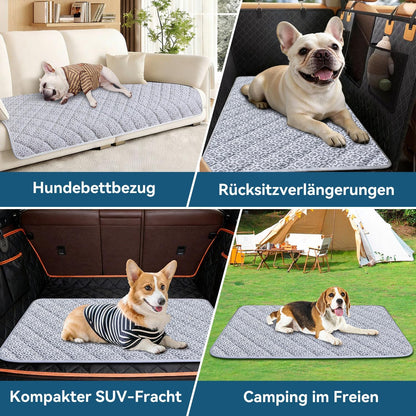 MH MYLUNE HOME Kühlende Automatte Für Haustiere Für Die Rückbank–Rutschfestes Oxford-Gewebe,Haustierfreundliche Sitzbezüge,Reisebett Für Haustiere,Für Rückbank/Lkw,Suv, Sitzverlängerung,63 X 137 Cm