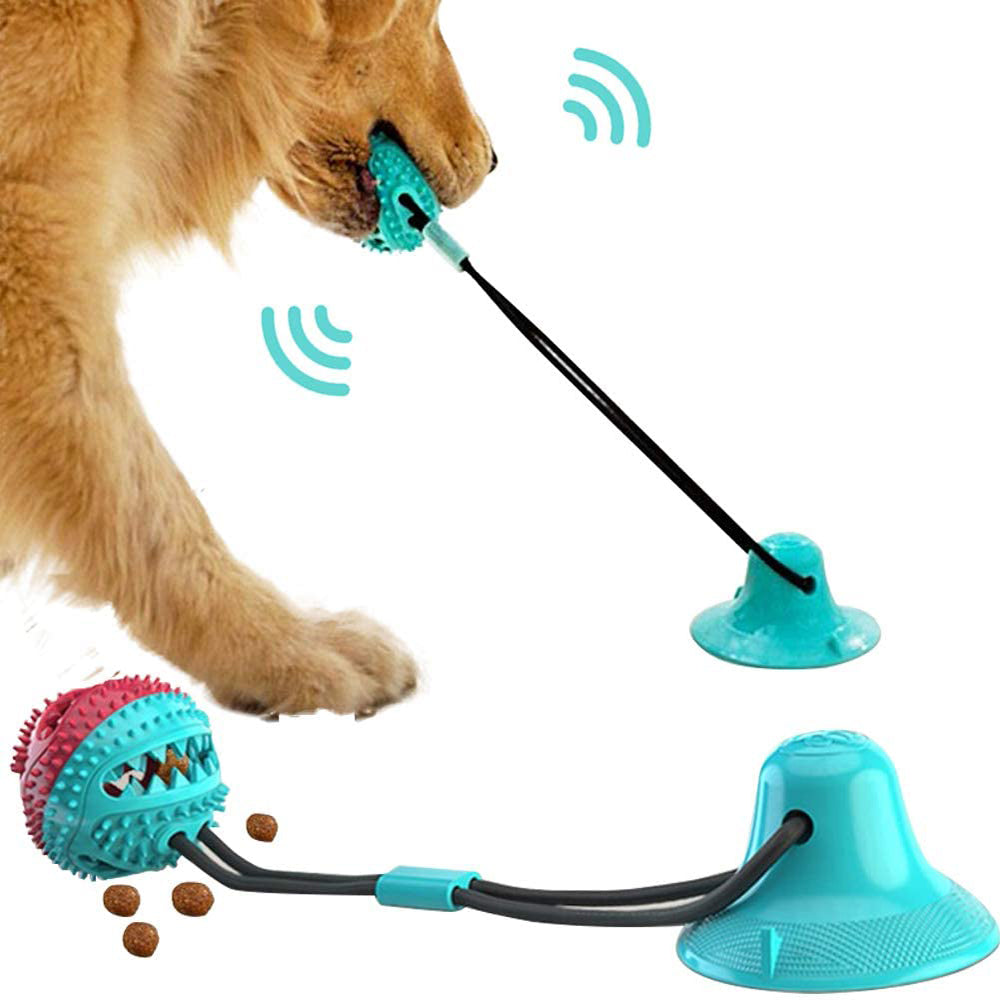 Hundespielzeug mit Saugnapf & Ball – Interaktives Kauspielzeug zur Zahnpflege