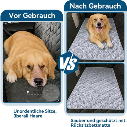 MH MYLUNE HOME Kühlende Automatte Für Haustiere Für Die Rückbank–Rutschfestes Oxford-Gewebe,Haustierfreundliche Sitzbezüge,Reisebett Für Haustiere,Für Rückbank/Lkw,Suv, Sitzverlängerung,63 X 137 Cm