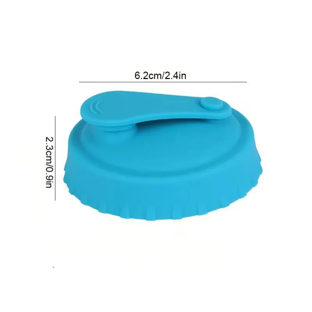 1PC Cup Lid Silicone Soda Can Lid Reusable Can Stopper for Soda Beer Drinks Juice Coke Beverage Fits Standard Cans Protector