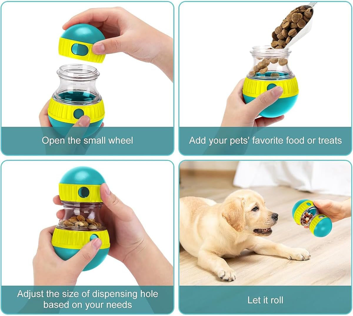 Intelligenzspielzeug Für Hunde, Hundespielzeug Intelligenz, Slow Food Snackball Hund Zur, Futterball Für Hunde, Unterhaltsames Interaktives Hundespielzeug Zur Futterausgabe