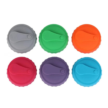1PC Cup Lid Silicone Soda Can Lid Reusable Can Stopper for Soda Beer Drinks Juice Coke Beverage Fits Standard Cans Protector