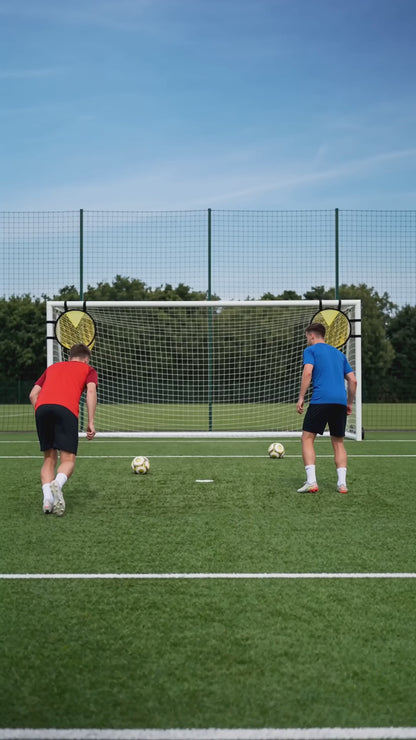 Fußball-Zielnetz 2er-Set Gelb