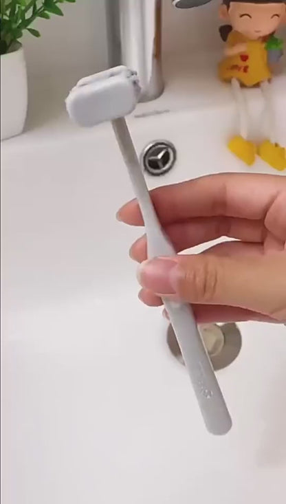 360° Zahnbürste mit weichen Borsten